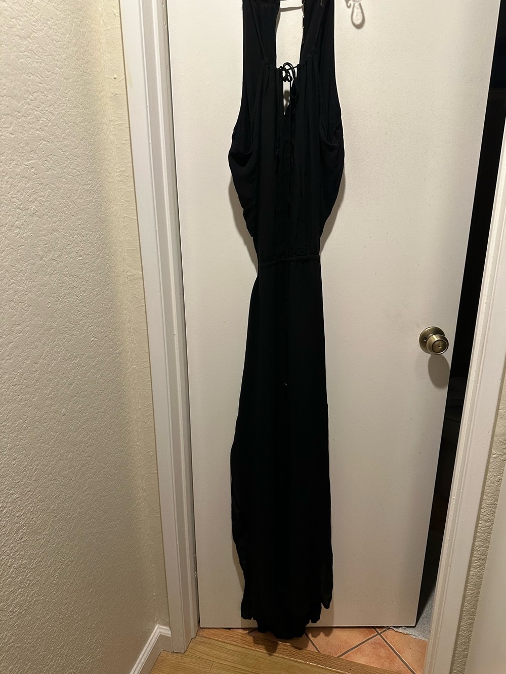 Young Fabulous & Broke Black Backless Halter Maxi Dress